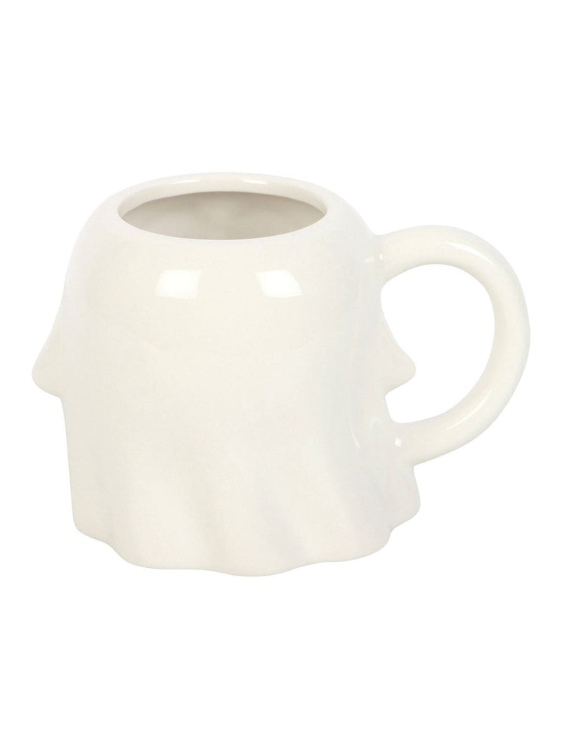 Something Different white groovy ghost ceramic mug 500ml (British brand)