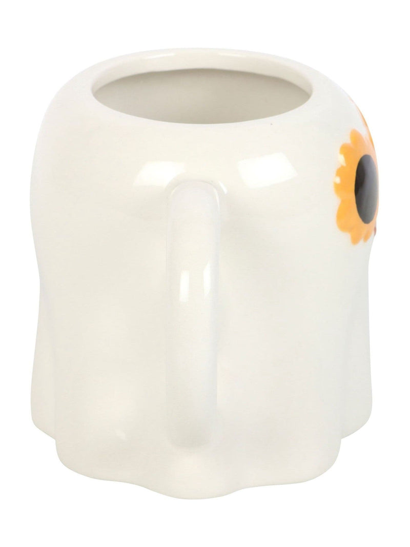 Something Different white groovy ghost ceramic mug 500ml (British brand)