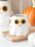 Something Different white groovy ghost ceramic mug 500ml (British brand)