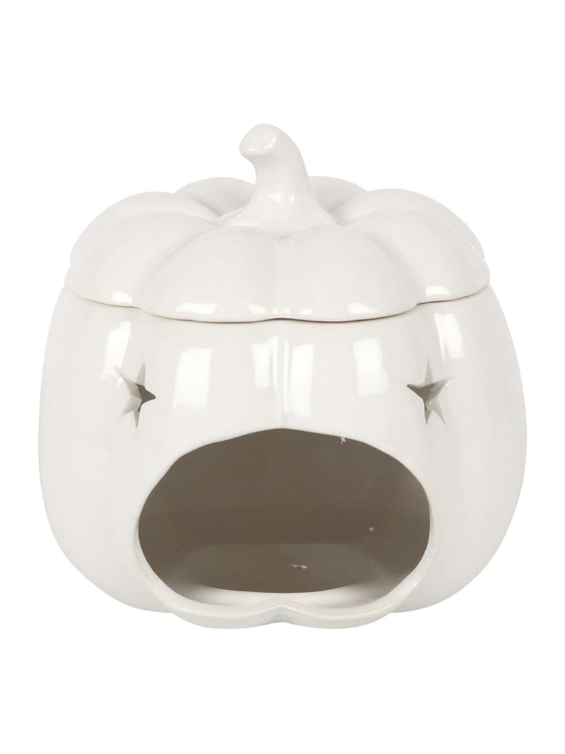 Something Different white pumpkin oil burner 13.5cm height (British brand)