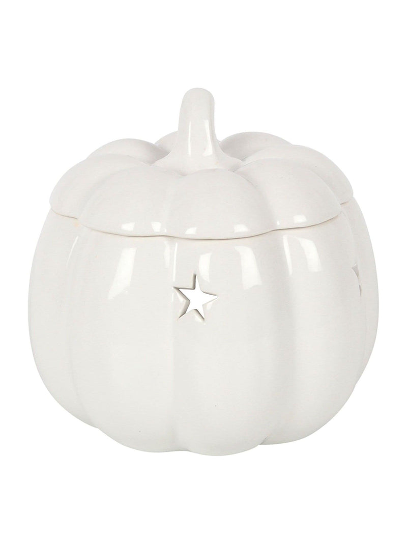 Something Different white pumpkin oil burner 13.5cm height (British brand)