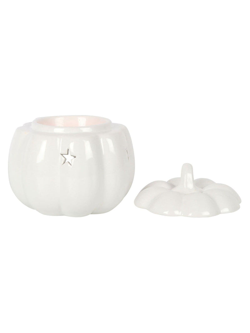 Something Different white pumpkin oil burner 13.5cm height (British brand)