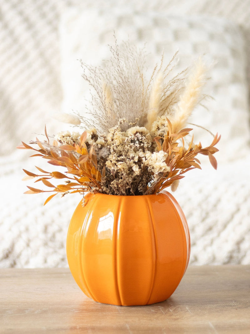 Something Different orange pumpkin vase 16cm (British brand)