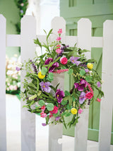 Next Everlands Decoris Wild Flower Wreath, 55 cm- Buy online at McGrocer