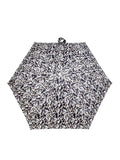 Totes compact flat umbrella clouds print brown (British brand)