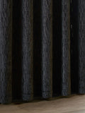 Paoletti grey Manhattan velvet eyelet curtains, imported from the UK