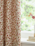 Voyage Maison red floral jacquard pencil pleat curtains 229x183cm, imported from the UK