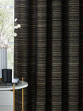Paoletti Black Jupiter Chenille Curtains - British product