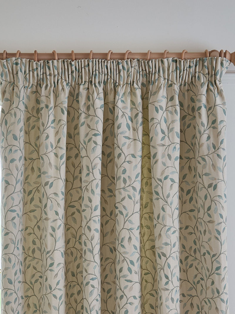 Voyage Maison Blue Cervino floral jacquard curtains 229x183cm, imported from the UK