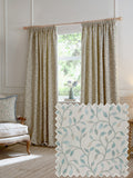 Voyage Maison Blue Cervino floral jacquard curtains 229x183cm, imported from the UK