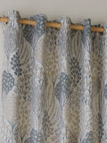 Wylder Blue Wedgewood Ophelia floral jacquard curtains - UK version