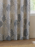 Wylder Blue Wedgewood Ophelia floral jacquard curtains - UK version