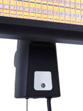 BHS black wall mount patio heater 1800W (British brand)