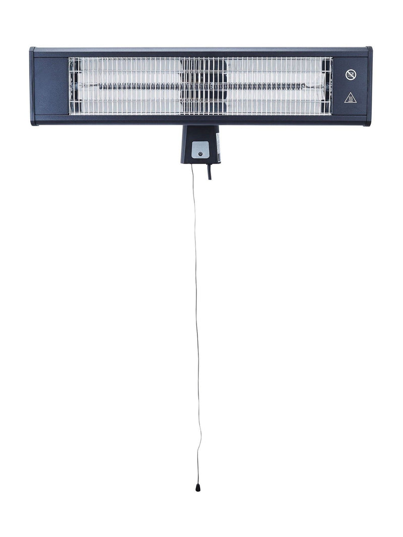 BHS black wall mount patio heater 1800W (British brand)