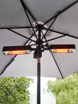 Next BHS Black 2x800W Aluminium Dual Element Parasol Heater- Buy online at McGrocer