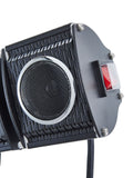 BHS black 2kW wall heater with wireless speaker, UK version