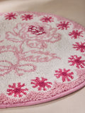 Cath Kidston pink cotton bath mat with slogan - British product