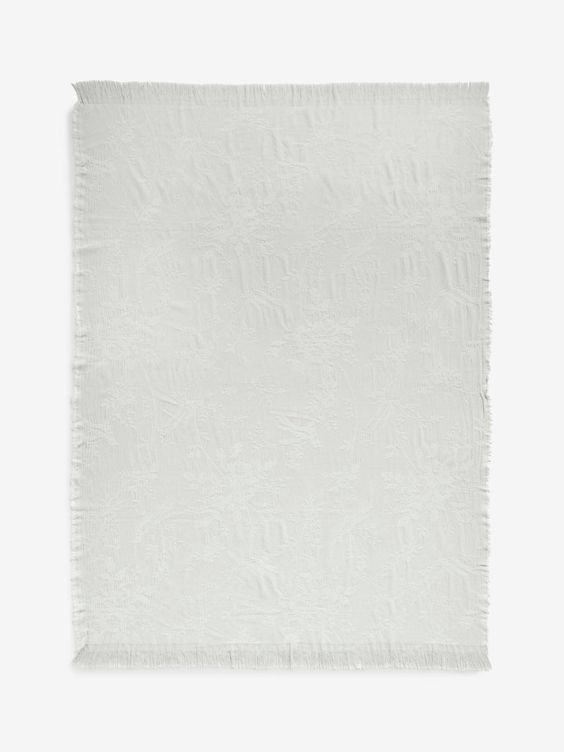 Shabby Chic throw sage green bird chinoiserie 180x130cm, UK version