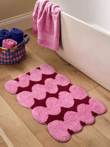 Next Eleanor Bowmer Pink/Red Squiggle 100% Cotton Bath Mat 50cm x 80cm- Buy online at McGrocer