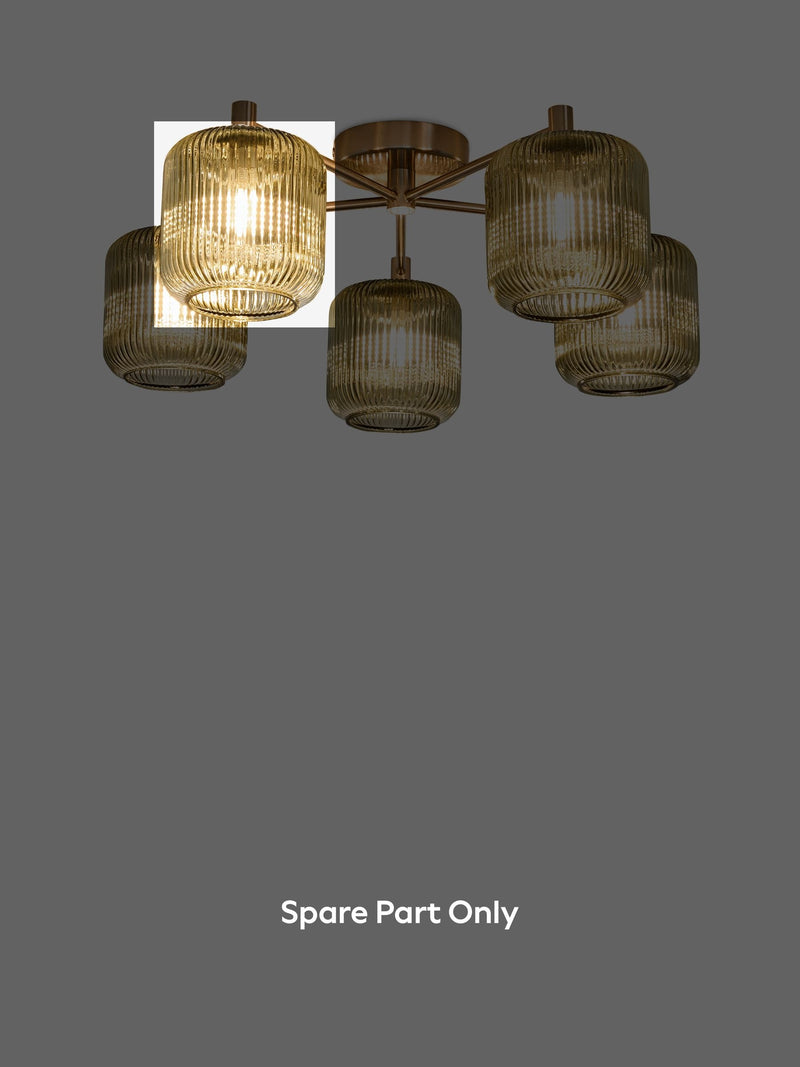 Ryker glass shade H50924 flush spare part - British product