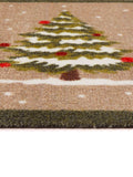 My Mat indoor mat Christmas Winter Trees beige 75x50cm (British brand)