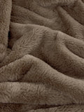 Furn Mocha Brown faux fur throw 180x130cm, UK version