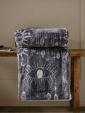 Furn constellation sherpa fleece throw charcoal grey (British brand)