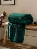 Furn Mocha Brown Kallu Faux Fur Throw 180cm x 130cm