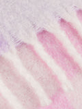 Furn Aqua Blossom Maisie checked tasselled throw - British product