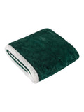 Furn emerald green festive sherpa fleece throw, UK version