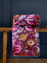 Next Furn Pink Enchanted Sherpa Fleece Throw - 130 x 180 cm- Buy online at McGrocer