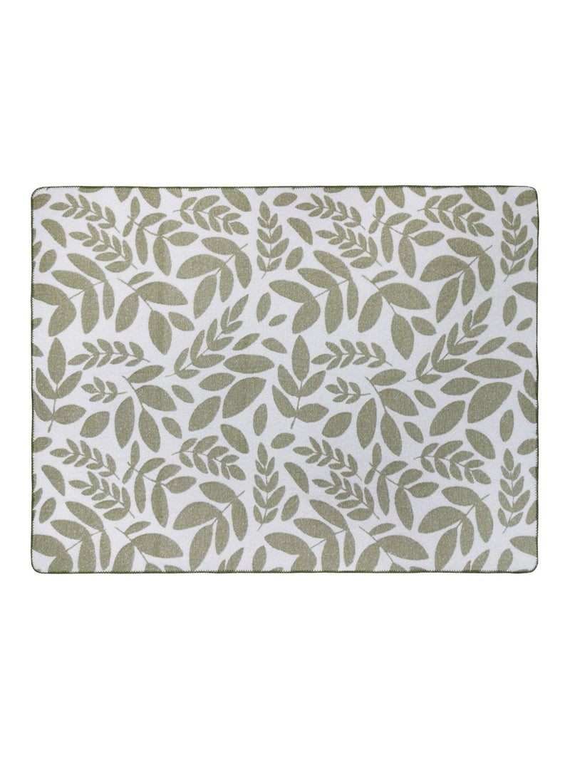 Wylder Olive Green Hazel Woven Throw (British brand)