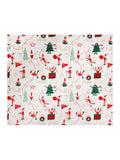 Duvet Day Elfie fleece throw with elf print, imported from the UK