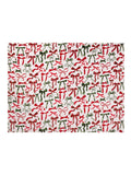 Furn festive fleece throw with bow design, imported from the UK