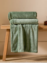 Next Furn Sage Green Harrow Fleece Throw- Buy online at McGrocer