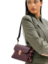 McGrocer Apatchy Burgundy The Bloxsome Leather Cross-Body Bag- Buy online at McGrocer