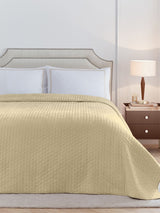 Next Paoletti Champagne Henley Pin-Cord Bedspread 235cm x 235cm- Buy online at McGrocer