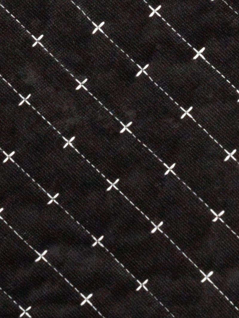Paoletti Black Henley Pin-Cord Bedspread