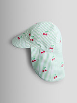 Next JoJo Maman Bébé Green Cherry Stripe UV Sun Protection Swim Hat- Buy online at McGrocer
