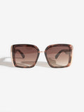 Love & Roses sunglasses brown chunky oversized square - British product