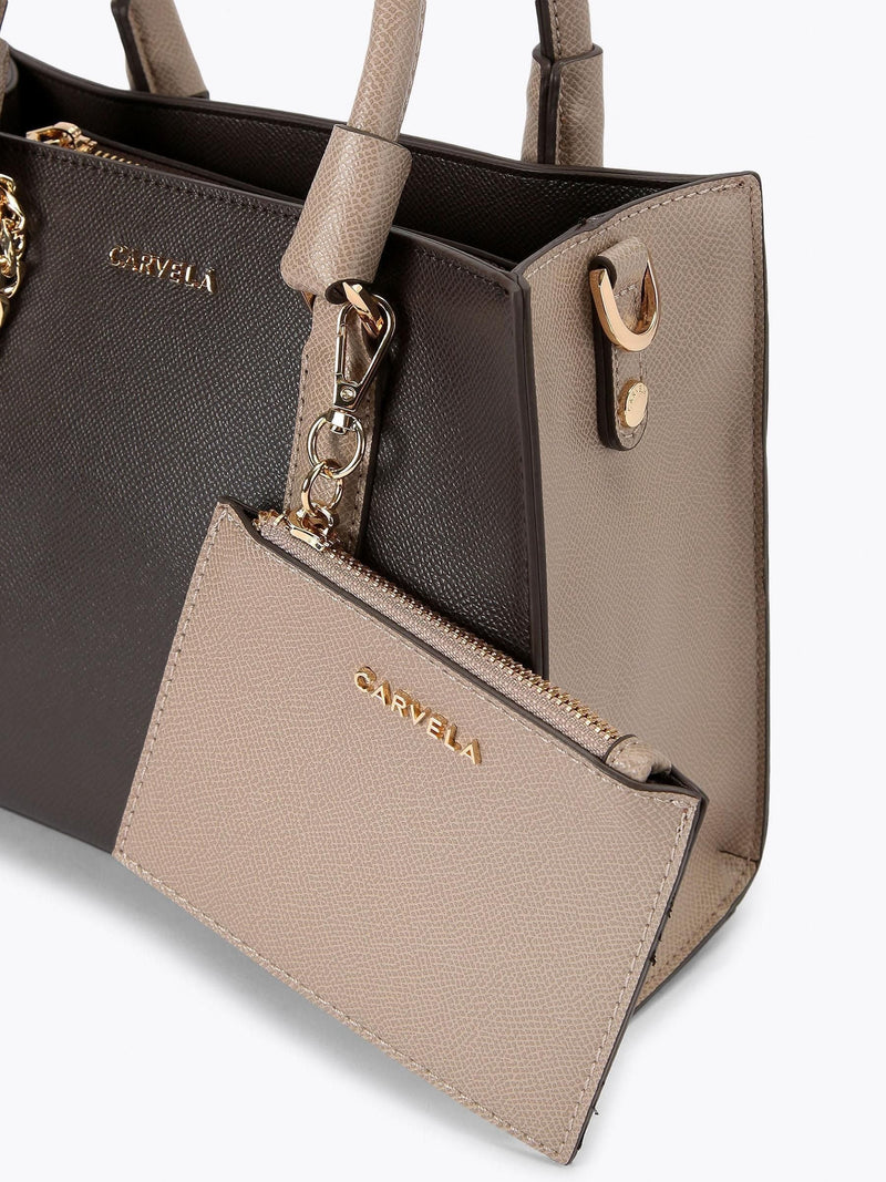 Carvela Mini Latte crossbody bag brown beige, UK version