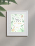 Jonnys Sister personalised safari framed print 12x10 inches, imported from the UK
