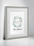Jonnys Sister Personalised I Do Framed Print 12x10, imported from the UK