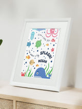 Next Jonnys Sister Personalised Under the Sea Framed Print 12 x 10 Inches- Buy online at McGrocer