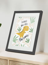 Next Jonnys Sister Personalised Dinosaur Childrens Nursery Framed Print 12 x 10 Inches- Buy online at McGrocer