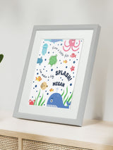 Next Jonnys Sister Personalised Under the Sea Framed Print 12x10 inches- Buy online at McGrocer