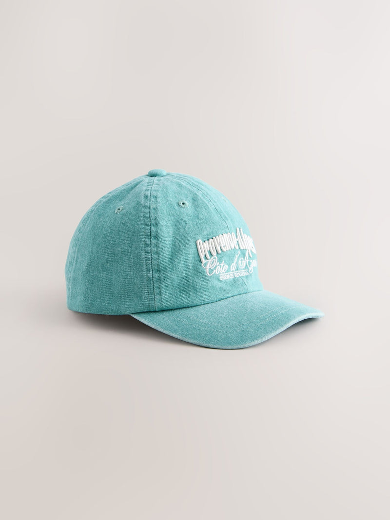 Green children's baseball cap with adjustable strap - British product