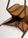 Hereu Calella bucket suede shoulder bag tan chestnut (British brand)
