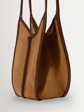 Hereu Calella bucket suede shoulder bag tan chestnut (British brand)