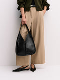 Hereu Studio Red Calella Hobo Trimmed Shoulder Bag